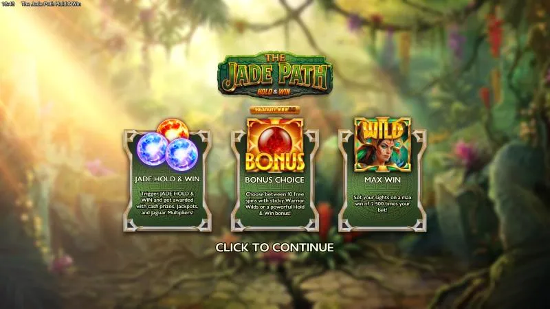 The Jade Path Hold & Win intro: Jade Hold & Win, Bonus Choice and a 2,500x max win